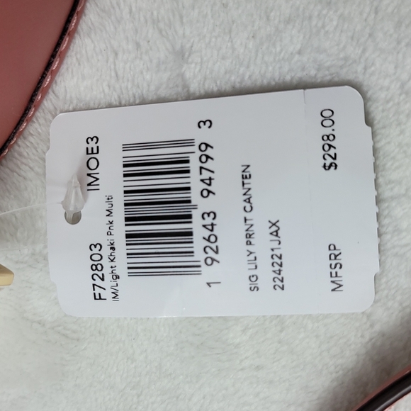 Coach Signature Lily Print Canteen Crossbody Rare Limited Edition - Picture 9 of 9